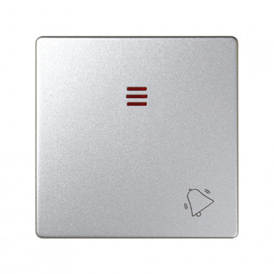 Simon S82Detail Клавиша 1-ная с пиктограммой "звонок" для 75160-39, алюминий, 82015-93