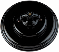 Fontini Выключатель 1-клавишный, черный фарфор,  Fontini, серия Garby Colonial