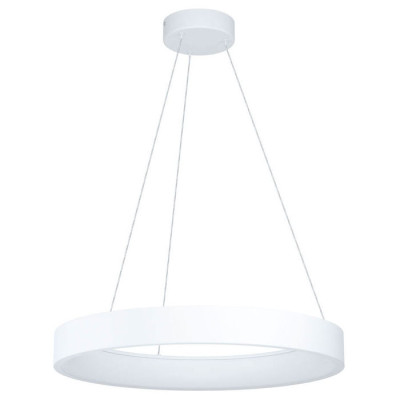 39688 Светод. подвес CAMPO ROSSO димм., 34W(LED), ?600, H1500, 4000lm, сталь, белый/пластик, белый