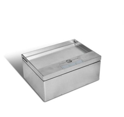 Металлический Люк в пол для розеток, на 3 модуля, Нержавеющая сталь