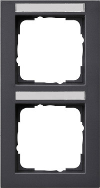 110223 Gira Рамка 2-я вертикальная с полем для надписи