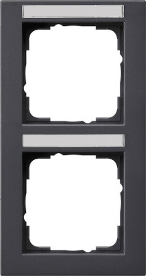 110223 Gira Рамка 2-я вертикальная с полем для надписи