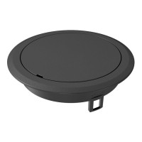 Лючок GES R2, 40х140 мм, глухой (полиамид, черный) Тип: GES R2B 9011