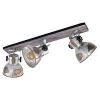 49652 Спот BARNSTAPLE, 3х40W (E27), L750, B90, дерево, сталь, патина, черный/сталь, цинк сос