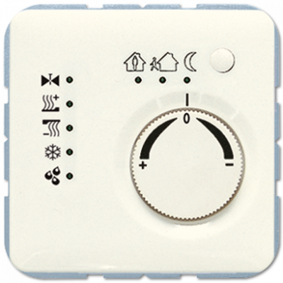 KNX-регулятор с шинным сопряжением с ручкой для установки температуры, 2178TS