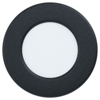 99213 Светодиод. встраив. светильник FUEVA 5, 2,7W (LED), ?86, ET26, IP44, 360lm, 4000K, сталь, черн