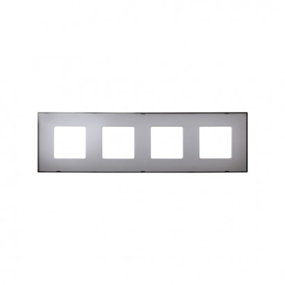 Simon 2700647-112 Декоративная накладка на рамку-базу, 4 поста, S27Pl, серый прозрачный