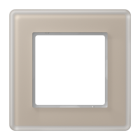 Рамка на 1 пост, стекло шампань, Jung Рамка на 1 пост, стекло шампань, Jung