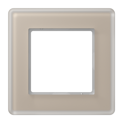 Рамка на 1 пост, стекло шампань, Jung