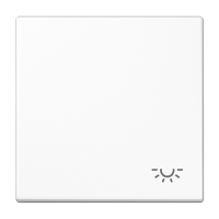 Клавиша для  выключателя с символом "свет"; белая, LS990LWW