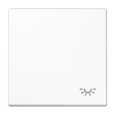 Клавиша для  выключателя с символом "свет"; белая, LS990LWW