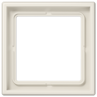 Рамка для вертикальной и горизонтальной установки, 1 пост; дюропласт; слоновая кость; LS990, LS981W