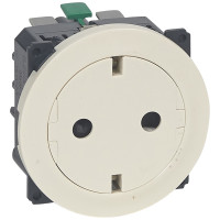 67169 - Розетка 2К+З с плоской лицевой панелью - немецкий стандарт - безвинтовые зажимы - Программа Celiane, Legrand 67169 - Розетка 2К+З с плоской лицевой панелью - немецкий стандарт - безвинтовые зажимы - Программа Celiane, Legrand