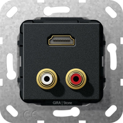 567310 Gira Разъем HDMI, тюльпан аудио