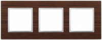 ЭРА 14-5303-10 Elegance Венге/алюм Дерево Рамка 3-ая