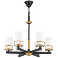 Lightstar 731067 (SD1352/6) Люстра CERO 6х40W E14 ЧЕРНЫЙ/ЗОЛОТО/БЕЛЫЙ (в комплекте)