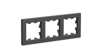 ATN001403 - ATLASDESIGN 3-постовая РАМКА, универсальная, БАЗАЛЬТ, Systeme Electric