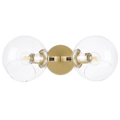Lightstar 785623 (SB1374-2) Бра BETA 2x40W E27 ЗОЛОТО/ЧЕРНЫЙ (в комплекте)