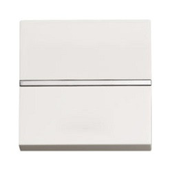 N2202 BL - Механизм 1-клавишного переключателя с клавишей, 2-модульный, серия Zenit, цвет альпийский белый - 2CLA220200N1101