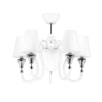 Lightstar 809056 (MС2070-5W) Люстра OTTO 5х40W E14+1х40W G9 БЕЛЫЙ (в комплекте)