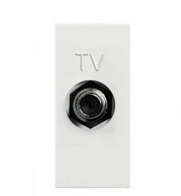 N2150.7 PL - Механизм ТВ розетки, простой, 1-модульный, серия Zenit, цвет серебристый - 2CLA215070N1301