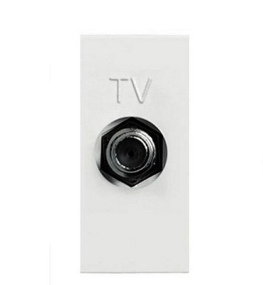 N2150.7 PL - Механизм ТВ розетки, простой, 1-модульный, серия Zenit, цвет серебристый - 2CLA215070N1301