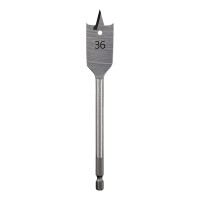 Сверло перовое по дереву 36х152 мм (шестигранный хвостовик) Kranz, KR-91-0675