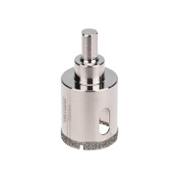 Коронка алмазная 35мм по керамограниту с центровочным сверлом KRANZ, KR-92-0011