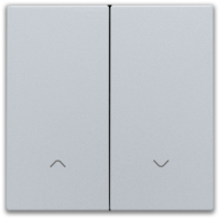 Niko Home Control Серебро Накладка управления жалюзи, 121-31006
