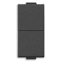 Vimar 2 кнопки NO+NO 10A, карбон матовый, 09066.CM