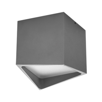 Lightstar 211479 Светильник QUADRO LED 12W 960LM СЕРЫЙ 3000K (в комплекте)
