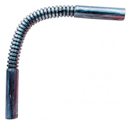 Bironi Угол соединительный плавный гофрированный для труб , пвх, цвет серебряный век, BTU1-16-11-1