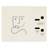 Vimar Розетка для электробритвы 230V конопляная, 30290.C