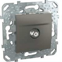 MGU5.488.12ZD - UnicaTop Розетка одиночный SAT-коннектор, графит, Schneider Electric