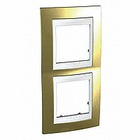 ХАМЕЛЕОН РАМКА 2-постовая, вертикальная, БЕЛЫЙ/ ЗОЛОТО