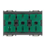 Vimar Три кнопки качающиеся + реле, серые, 16986