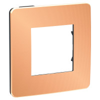 рамка 1-постовая, МЕДЬ/антрацит рамка 1-постовая, МЕДЬ/антрацит