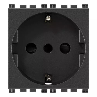 Vimar Розетка 2P+T 16A P30, серая, 19209