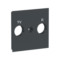 ЛИЦЕВАЯ ПАНЕЛЬ TV/FM розетки, антрацит