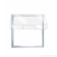 Aquadesign Крышка прозрачная IP44 с адапт. рамкой, бел.