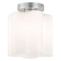 ST LUCE SL117.502.01 Светильник потолочный ST-Luce Серебристый/Белый с полосками E27 1*60W