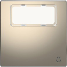 D-Life Клавиша 1-ная, с полем для надписи, звонок, никель