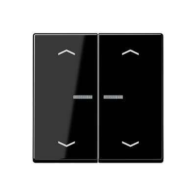 Клавиша для KNX кнопки, 1 группа, с окошком, символы стрелки; термопласт; черный, A102KO5PBFSW
