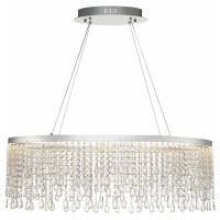 ST LUCE SL6201.103.37 Люстра подвесная ST-Luce Серебристый/Прозрачный LED 1*37W 3000K/4000K/6000K