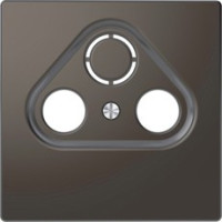 D-Life Накладка  TV розетки, 2(3) отверстия, антрацит