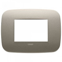 19683.13 - Vimar Накладка Round на 3 модуля шампань матовый