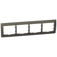 Legrand Рамка - Galea Life - 4 поста - горизонтальный монтаж - Dark Bronze, 771204