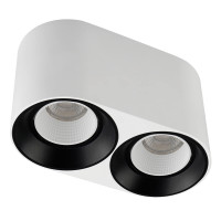 Denkirs DK3096-WB+WH Светильник накладной IP 20, 10 Вт, GU5.3, LED, бело-черный/белый, пластик