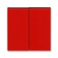 Клавиша двойная перекидная для выкл-ля/кнопки пластик красный глянцевая IP20 ABB LEVIT