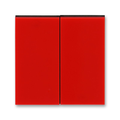 Клавиша двойная перекидная для выкл-ля/кнопки пластик красный глянцевая IP20 ABB LEVIT